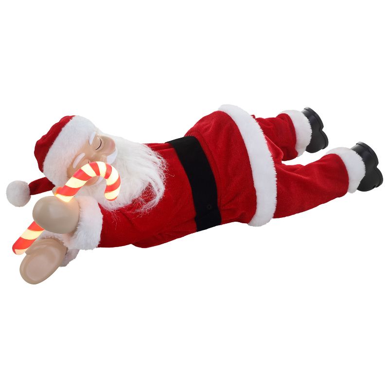 Mr. Christmas Animated Motion Activated Sleeping Santa LED Christmas Decoration, 4 of 8