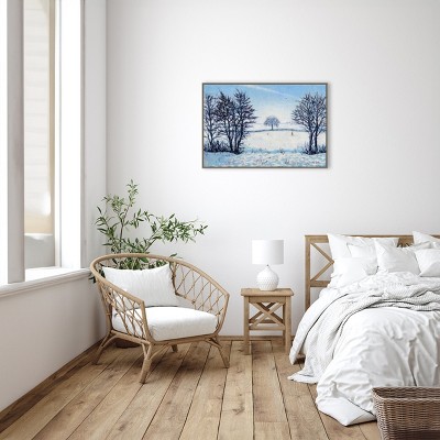 Winter Nature Vistas Framed Canvas Wall Art Print