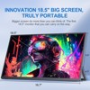 UPERFECT 18.5" 120Hz Touchscreen Portable Monitor, FHD IPS, 10-Point Touch, USB-C/HDMI, VESA, Built-in Stand&Speakers, Eye Care, for Laptop/PC/Console - 3 of 4