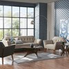 COWLOWN Mid Century Lounge Chair, Button Tufted Accent Chair with Armrests & Wood Legs - 4 of 4