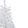 Northlight Pre-Lit Slim Woodbury White Pine Artificial Christmas Tree - 3' - Blue Lights - 3 of 4