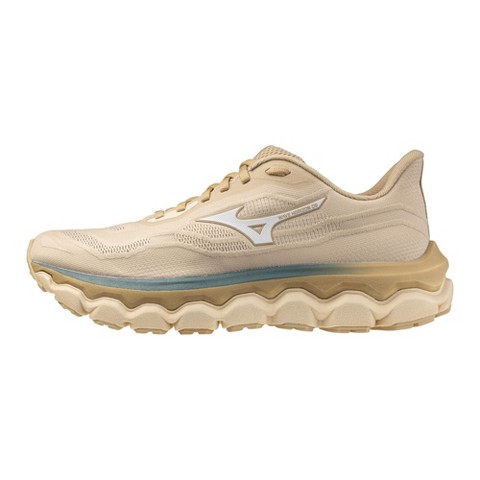 Mizuno Men's Wave Horizon 9 Running Shoes, 12 1/2, Pale Khaki-White