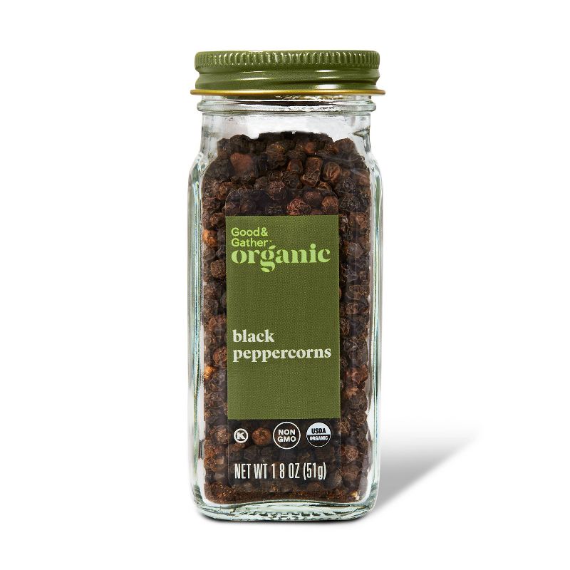 Organic Black Peppercorn - 1.8oz - Good &#38; Gather&#8482;, 1 of 5