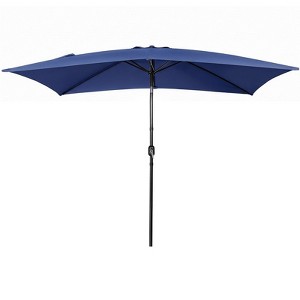 counter height patio table with umbrella hole Square Outdoor Patio Counter High Bistro Bar Table With Umbrella Hole