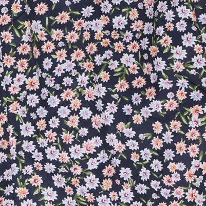 floral dark blue
