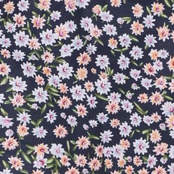 floral dark blue