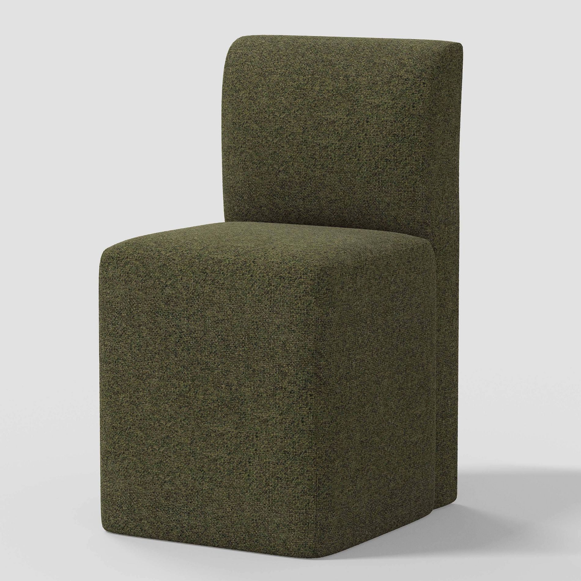 Cora Dining Chair in Tweed Milsap Army - Threshold™: Rubberwood Frame, Polyester Upholstery, Spot Clean