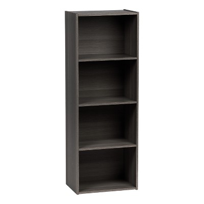 IRIS USA Small Spaces Wood, Bookshelf Storage Shelf, Bookcase, 4-Tier