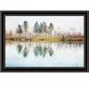 HomeRoots Lake Reflections Black Framed Print Wall Art - 4 of 4