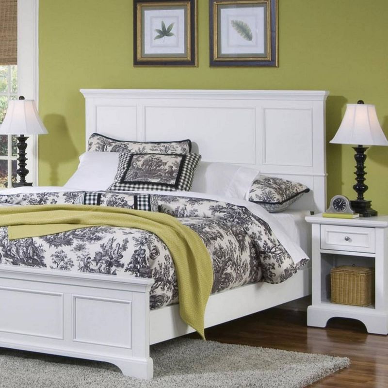 Queen Naples Bed Nightstand and Chest Off White - Homestyles, 3 of 11