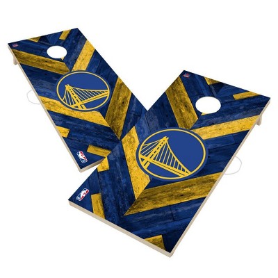 NBA Golden State Warriors 2'x4' Solid Wood Cornhole Board