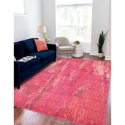 Unique Loom Jardin Lilly Abstract Indoor Woven Area Rug