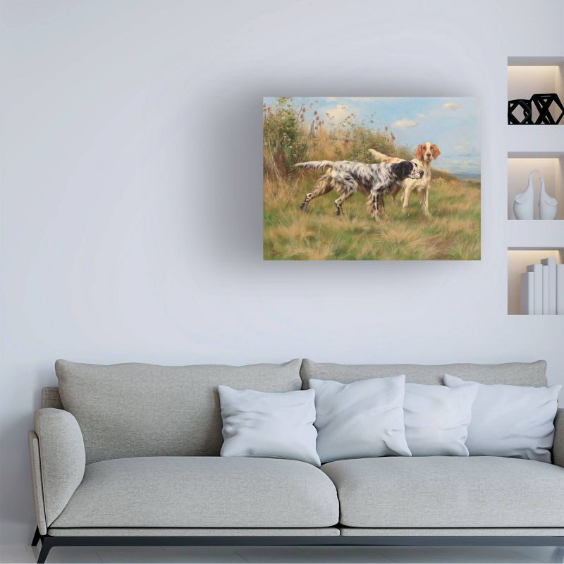 14&#34; x 19&#34; Thomas Blinks &#39;Two English Setters&#39; Unframed Wall Canvas - Trademark Fine Art, 4 of 6