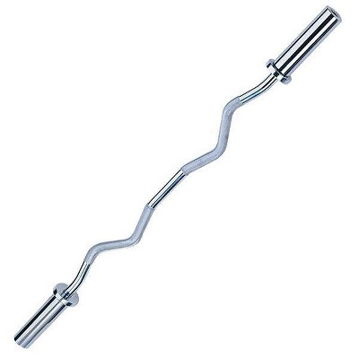 Body-Solid Olympic Curl Bar, Chrome