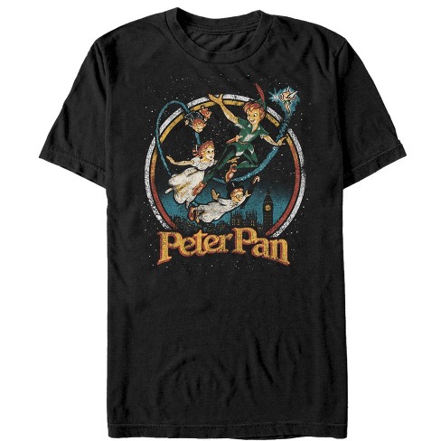 Juniors Womens Peter Pan Tinker Bell Retro T-shirt : Target