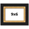 PosterPalooza | Photo Size Embellished Brown Picture Frame - UV Acrylic, Foam Board Backing, Hanging Hardware - 2 of 4