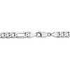Black Bow Jewelry Men's 5.5mm 14k White Gold Flat Figaro Chain Necklace - 4 of 4