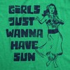 Womens Funny T Shirts Girls Just Wanna Have Sun Sarcastic Vacation Graphic Novelty Tee for Ladies - Crazy Dog Women's T Shirt For Summer Vacation - 2 of 4