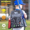GoSports Youth Baseball Equipment Backpack with Customizable Charm Panel - Black - 4 of 4