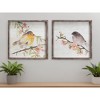 HomeRoots Set of Two Brown Bird Wood Square Framed Art - 2 of 4