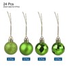 Unique Bargains Acrylic DIY Craft Party Christmas Tree Ornament Hanging Balls 1.57" 24 Pcs - 3 of 4