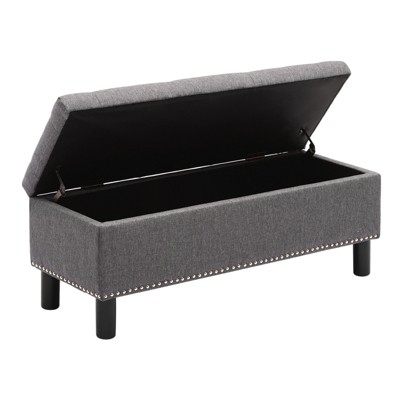 Dexmalle Storage Ottoman Bench with Button-Tufted,Bedroom
