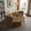 Jump Into Fun 78"Corduroy  Loveseat Sleeper Sofa Bed Convertible Folding Sofa Bed with 2 Pillow for Living Room, no assembly required - 3 of 4