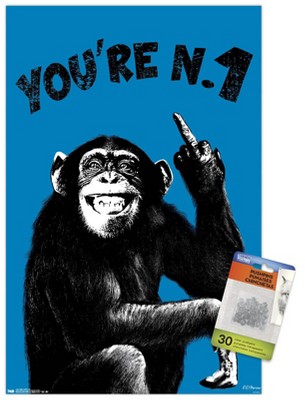 Trends International Chimpy - You're Number One Unframed Wall Poster Prints