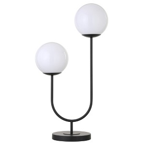 Hudson and Canal 2-Light Table Lamp with Glass Shades - 1 of 4