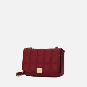 MKF Collection Nyra quilted Vegan Leather Women’s Shoulder bag by Mia K - Red - 1 of 4