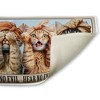 Stupell Industries See No Evil Cats Trio Printed Plush Bathroom Floor Mat, design by Jim Baldwin - 2 of 4