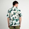 Campus Sutra Men Men's Emerald Green Oversized Swirl Strokes Shirt - 4 of 4