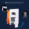 PAGED Shower Faucet Set Wall Mounted Rain Shower Head with 10" Rainfall Shower Head and Handheld Shower Faucet for Bathroom, Restroom - 4 of 4