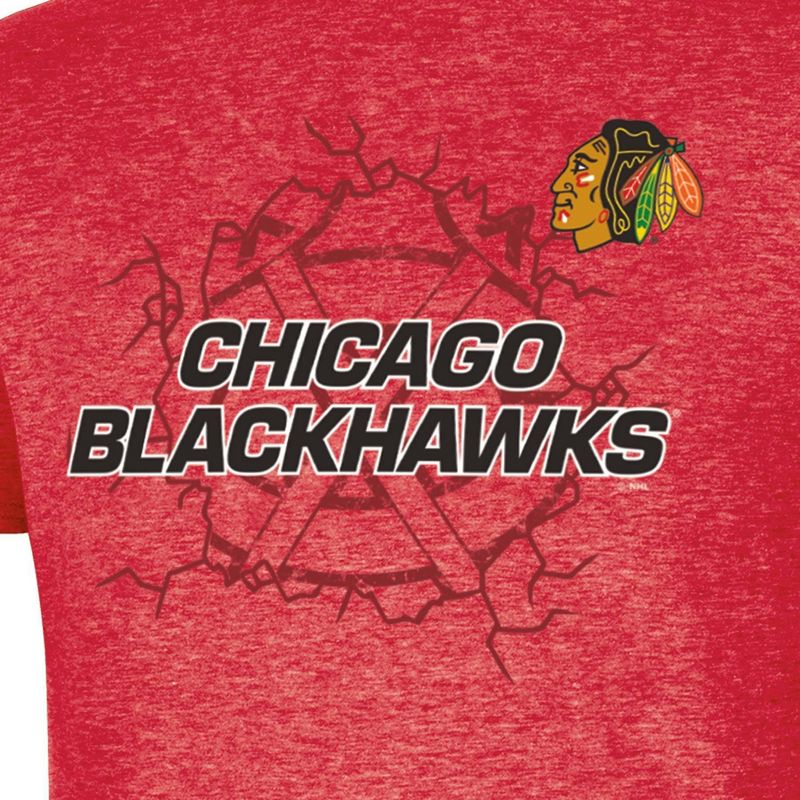 NHL Chicago Blackhawks Men's Short Sleeve T-Shirt, 3 of 4