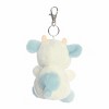 Aurora Mini Skyla Blueberry Cow Palm Pals Adorable Clip-On Blue 4" - 4 of 4