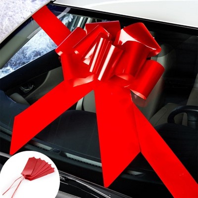 MSR Imports Oversized Holiday Red Ribbon Bows - 9" 1 Pieces
