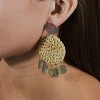 SHINE by Sterling Forever Woven Stud Drop with Resin - 2 of 2