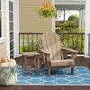 WestinTrends Malibu HDPE Outdoor Patio Folding Poly Adirondack Chair with Side Table (2-Piece Set) - 2 of 4