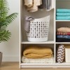 IRIS USA Laundry Basket Durable and Flexible, Portable Round Bin with Ventilation Holes for Closet Dorm - 4 of 4