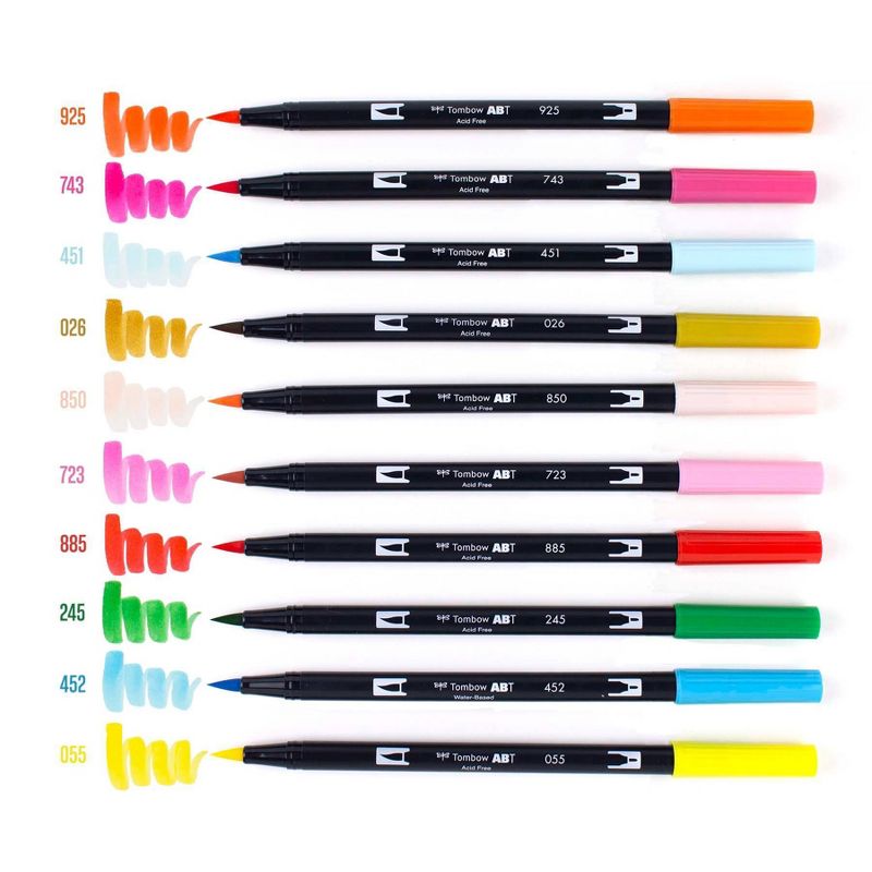 Tombow 10ct Dual Brush Pen Art Markers - Celebration, 6 of 10