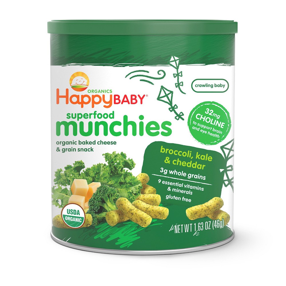 UPC 852697001682 product image for Happy Munchies Cheese and Veggie Snack - Organic Broccoli, Kale & | upcitemdb.com