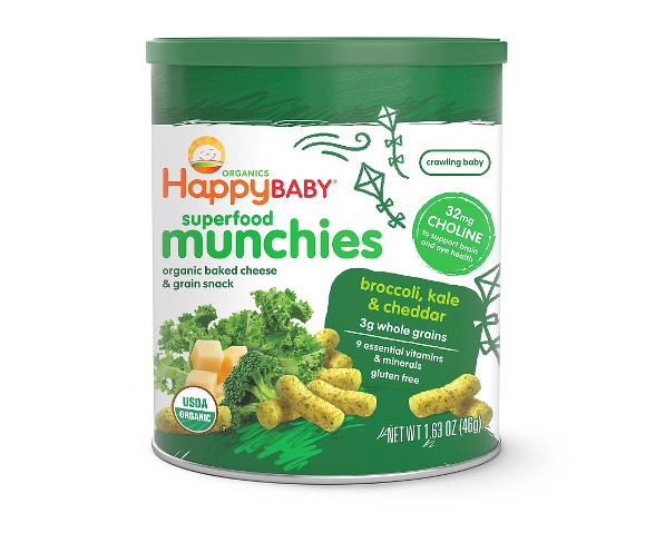 Happy Munchies Broccoli, Kale & Cheddar Cheese  Veggie Snack