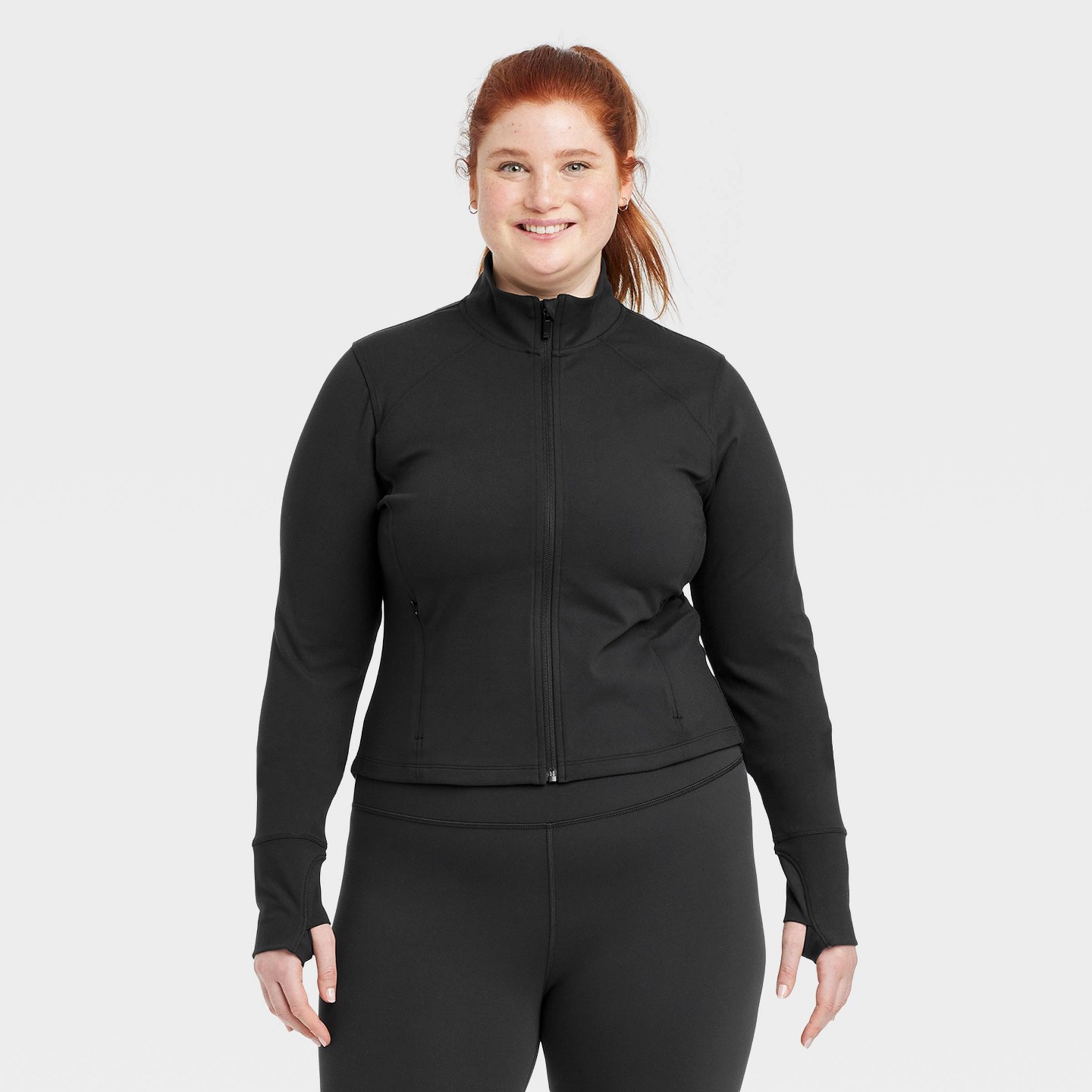 Женская куртка All In Motion Dynamic Flex Full Zip, цвет: Чёрный — фото 3