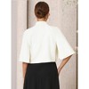 INSPIRE CHIC Women's Formal Crew Split Short Sleeve Evening Cape Blazer Shrug - 4 of 4