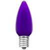Novelty Lights 25 Pack C9 Ceramic Style LED Christmas Lights, Opaque Replacement Bulbs with E17 Base, Shatterproof Plastic, 3 LEDs Per Bulb - 3 of 4