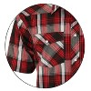 Gioberti Men's Western Cowboy Short Sleeve Shirt with Snap Buttons - 4 of 4