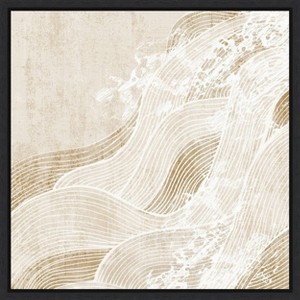 Amanti Art Tidal Waves II by Eva Watts Canvas Wall Art Print Framed 22 x 22-in. - 1 of 4