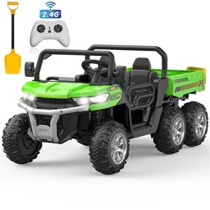Garvee 24 Volt Ride on Toys, 6 Wheels 2 Seater Electric Ride on UTV Cars for Big Kids, Ride on Dump Truck, 4*4 Motors, USB, Remote Control - 1 of 4