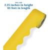 Carson Dellosa Education Yellow Rolled Scalloped Border, 65 Feet Per Roll, Pack of 3 - 3 of 3