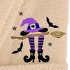 Linum Home Textiles 100% Turkish Cotton Unisex Terry Embroidered Bath Robe - Hat-Broom-Legs - 3 of 3